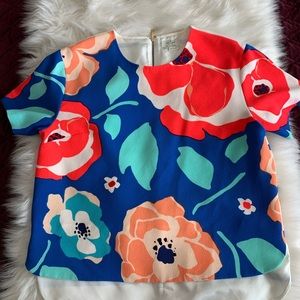 Kate Spade silk floral blouse